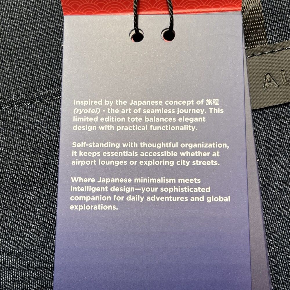 NEW Alpaka Travel Tote Japan Edition Blue Orange Axoflux 400D Shoulder Bag w Tag - Picture 14 of 15